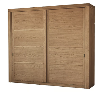 QUADRA - Solid wood wardrobe with sliding doors by Devina Nais - view 3